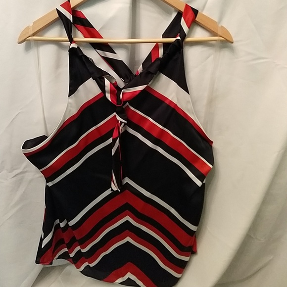 Chaps chevron stripped halter style top - Picture 4 of 4